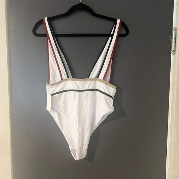 BRAND NEW Helen Owen White One-Piece Swimsuit - Picture 3 of 3